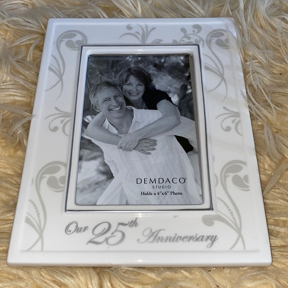 Demdaco 25 Year Anniversary Picture Frame
